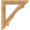 Ekena Millwork Balboa Slat Rough Sawn Bracket w/ Offset Brace, Western Red Cedar, 8"W x 40"D x 44"H BKT0806X40X44BOA06RWR - alternate 2